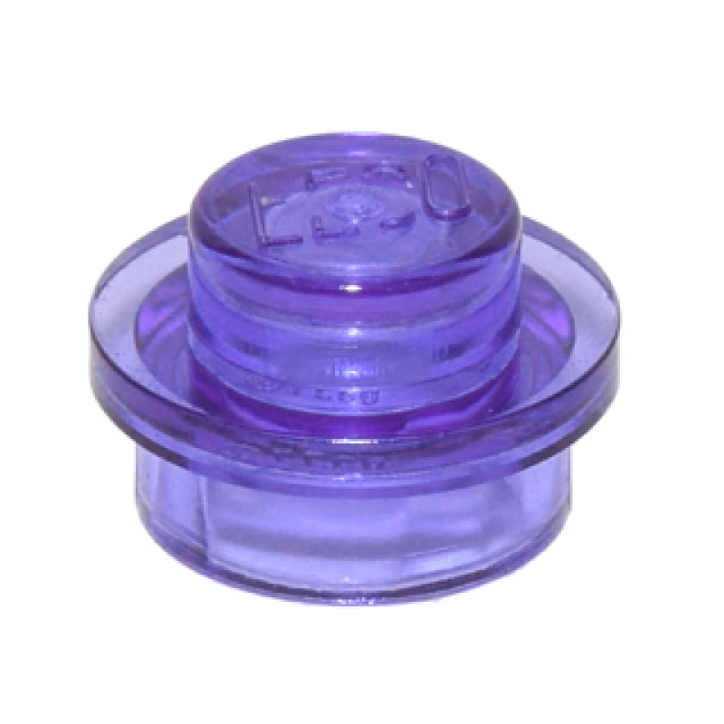 Plaat, Rond 1x1 Trans Purple